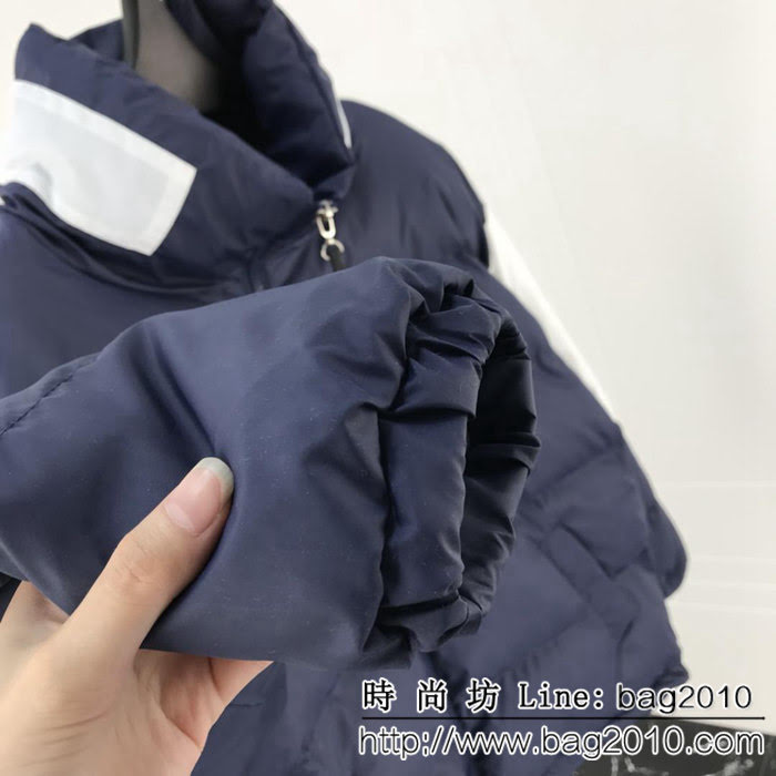 CHANEL香奈兒 vintage中古系列 18ss秋冬新款 背後品牌字母印花 拼色棉服 情侶款 ydi1523